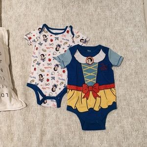 Baby Girl Snow White Onesies (two pack)